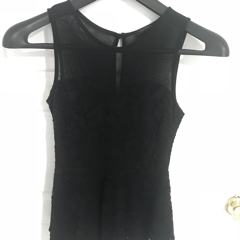 Peplum lacy top!